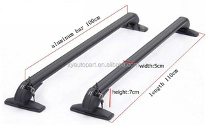 <span class=keywords><strong>Accessori</strong></span> <span class=keywords><strong>auto</strong></span> rimovibili in alluminio per tetto <span class=keywords><strong>auto</strong></span> traversa universale portabagagli alto spazio robusto bar esterno - Product Image 3