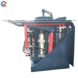 1Ton silicon mud powder medium frequency induction melting furnace