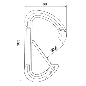 Taiwan CE Certified 23KN Rock Climbing Aluminum Carabiner - Product Image 2