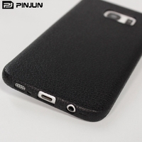 Coque arrière en cuir tpu souple à motif classique pour samsung galaxy s7 edge s8 s9 s10 s20 s21 s22 ultra plus