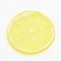 Gesimuleerde PVC citroenfruitschijfjes, plastic decoratie voor de kleuterschool, fruittuin decoratie, educatief speelgoed voor kinderen
