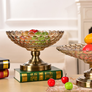 <span class=keywords><strong>Assiettes</strong></span> à fruits classiques <span class=keywords><strong>en</strong></span> <span class=keywords><strong>verre</strong></span>, pour mariage ou dîner, bon marché, 12 pièces - Product Image 3