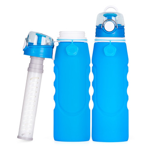 <span class=keywords><strong>Bouteille</strong></span> <span class=keywords><strong>d</strong></span>'<span class=keywords><strong>eau</strong></span> pliable <span class=keywords><strong>avec</strong></span> <span class=keywords><strong>filtre</strong></span>, livraison rapide, écologique, légère, sans BPA - Product Image 2