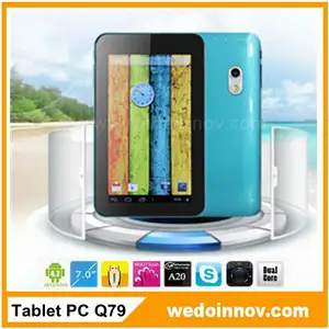 écran tactile capacitif tablet pc 7 android4.2 allwinner a20 512mb/4g caméras, tablet pc dual