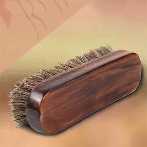Crin de caballo <span class=keywords><strong>cepillo</strong></span> mango de madera <span class=keywords><strong>cepillo</strong></span> de limpieza para muebles ropa abrigo zapatos - Product Image 3