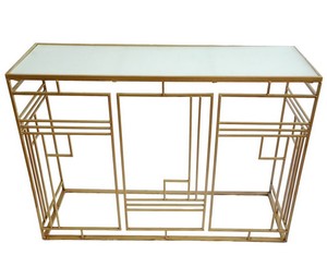 <span class=keywords><strong>Console</strong></span> <span class=keywords><strong>Demi</strong></span>-<span class=keywords><strong>Lune</strong></span> Table En <span class=keywords><strong>Verre</strong></span> - Product Image 3