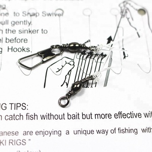 Sabiki-aparejos de pesca de agua salada, 8 anzuelos con piel de pescado <span class=keywords><strong>Real</strong></span>, Señuelos de Pesca, cuentas luminosas - Product Image 6