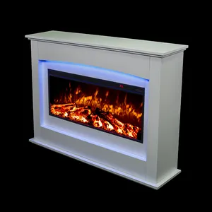Calentador eléctrico de chimenea con efecto de llama de fuego, decoración, 2018