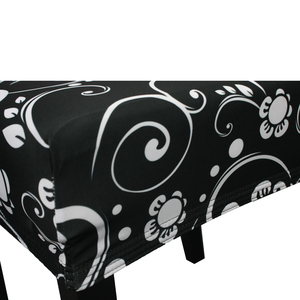 Couverture de siège de couverture de protecteur de chaise de salle à manger courte amovible et extensible pour l'hôtel - Product Image 6