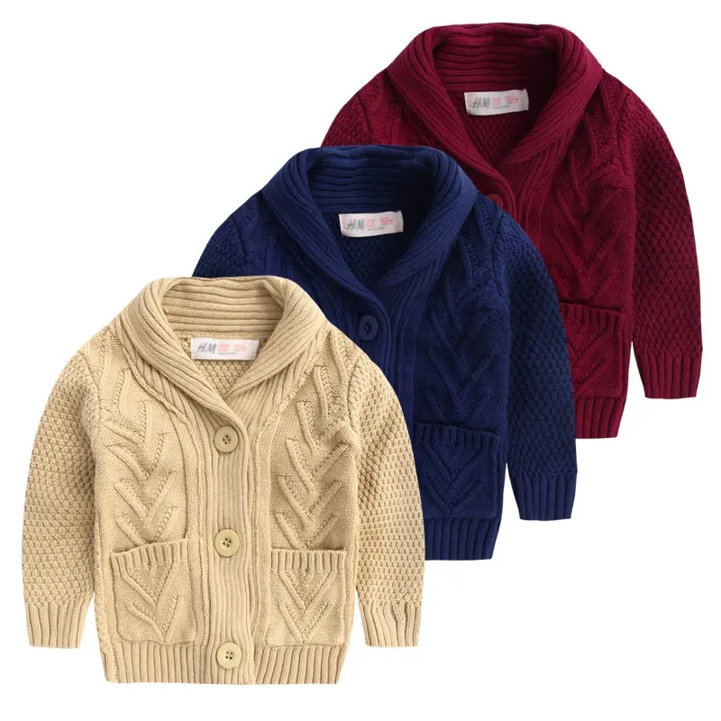 Asian Kids Clothing Wholesale Winter Sweater Cardigans For Boys