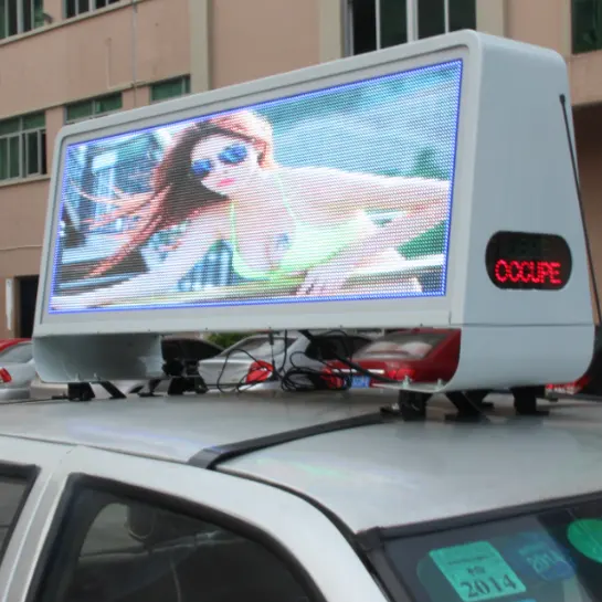 Señal LED para publicidad al aire libre, caja de luz para Taxi, P5, a todo Color, 3G, WIFI