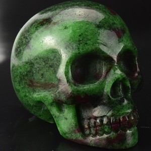 Commercio all'ingrosso di Cristallo Di Quarzo di <span class=keywords><strong>Roccia</strong></span> Naturale Epidoto Intaglio Del Cranio - Product Image 3