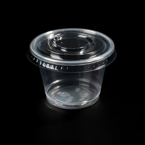 Gobelet à sauce transparent en <span class=keywords><strong>pet</strong></span> de 120ml, petits gobelets en plastique avec couvercles, contenant jetable - Product Image 3