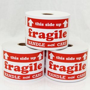 Vente chaude 5 "x 3" 500 étiquettes poignée auto-adhésive avec étiquette d'avertissement d'expédition d'entretien étiquette fragile - Product Image 6
