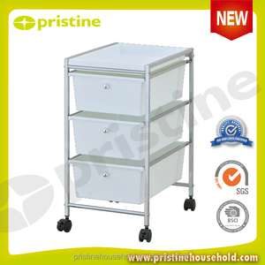 Plateaux de rangement roulants à 3 tiroirs de qualité OEM Organisateur de bureau du fabricant taïwanais Finition laquée disponible en plusieurs couleurs EBay - Product Image 2