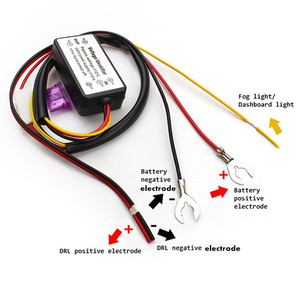 FSYLX Easy Install Car LED luce di marcia diurna automatica ON/OFF modulo Controller interruttore DRL cablaggio cavi - Product Image 6