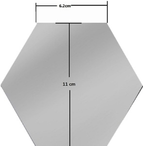 3d PVC Argenté Miroir Acrylique Géométrique <span class=keywords><strong>Hexagone</strong></span> Mur Chambre TV Fond Mur Autocollant Décor de Salon - Product Image 2