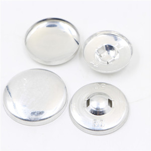 Kích thước khác nhau Shank nhôm vải bao phủ nút khuôn mẫu trống pin với dây sắt trở lại - Product Image 5