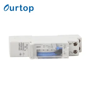 OURTOP AC 230โวลต์โปรแกรมประจำวันไฟฟ้าคู่มือเวลากลสวิทช์จับเวลาล่าช้า