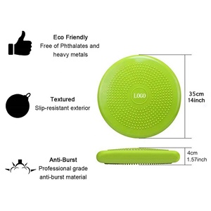 Yoga Pilates PVC trou poinçon gonflable équilibre disque coussin chaise de Massage avec <span class=keywords><strong>traversin</strong></span> confortable pour chaise Yoga et exercice - Product Image 4