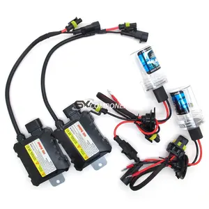 Lampu depan mobil Xenon 35W 55W 12V, lampu depan mobil H1 H3 H7 H11 9005 9006 4300k 5000k 6000k ramping Xenon Kit hid ballast