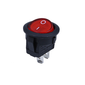 Interruptor de encendido y apagado redondo para dispensador de agua, 10A, <span class=keywords><strong>125</strong></span>/250V, CA, Color rojo, T125 - Product Image 1