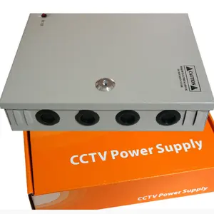 C-Powerブランドac dc防水IP67 9 Channel CH CCTV Security Camera Distribution PTC Power Supply Box 12V 5A AC