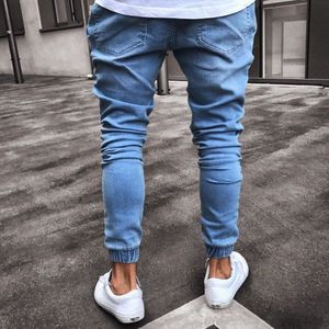 <span class=keywords><strong>Jeans</strong></span> <span class=keywords><strong>Skinny</strong></span> Strappati Elasticizzati da <span class=keywords><strong>Uomo</strong></span> Stile Biker - Product Image 3