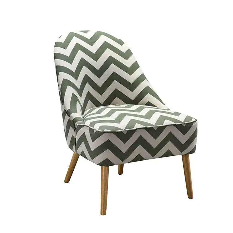 New Products Safety Item restaurant modern design Green and white stripes pedicure sofa chair