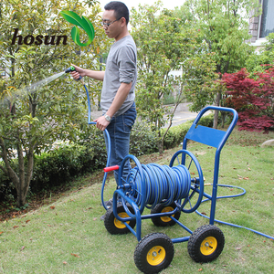 Chariot de jardin professionnel en acier inoxydable <span class=keywords><strong>Yardworks</strong></span> avec enrouleur de tuyau d'arrosage - Product Image 3