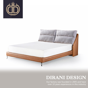 New Italie style en cuir contreplaqué cadre double lit designs royal king size lit ensemble de meubles - Product Image 2