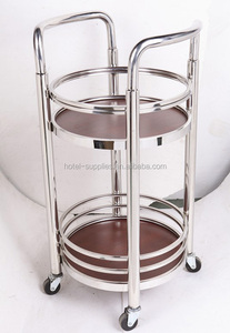 <span class=keywords><strong>Carrello</strong></span> Portabevande a Quattro Ruote in Acciaio Inox a Due Livelli Love Heart JL04 - Product Image 2