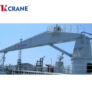 Lipat Jib Dek Crane Kapal Profesional Crane Dijual Lepas Pantai Alas Laut 10 Ton Crane