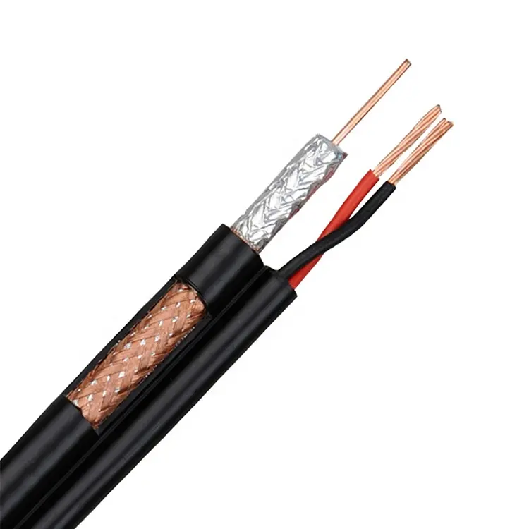 Rg 58 rg 59 rg59 con poder blanco rg6 rg-6 2c coaxial cable