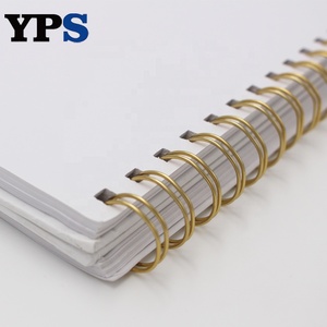 Emas kawat kembar O kawat pengikat <span class=keywords><strong>Loop</strong></span> ganda untuk Notebook untuk penggunaan alat tulis - Product Image 2