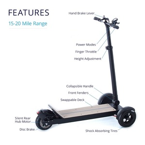 Cross-country tablero 48 V 3 rueda e-scooter - Product Image 2
