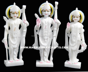 รูปปั้นรามดาร์บาร์หินอ่อนสีขาวที่สวยงาม - Product Image 1