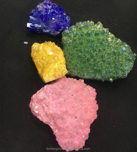 Aura cuarzo <span class=keywords><strong>piedra</strong></span> curación por mayor cristales Cluster piedras para decoración del hogar - Product Image 2