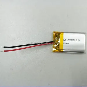 LP602030 סוללת פולימר ליתיום יון 602030 300 mAh 3.7 v 062030