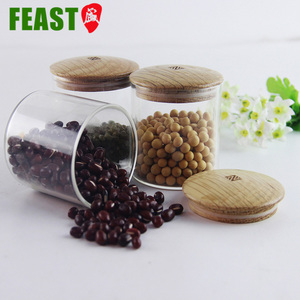 Nhà Bếp Tùy Chỉnh <span class=keywords><strong>Container</strong></span> Thực Phẩm Cao Borosilicate Glass <span class=keywords><strong>Jar</strong></span> Kín Glass Với Nắp Mật Ong Lưu Trữ <span class=keywords><strong>Jar</strong></span> - Product Image 4