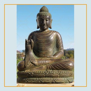 Grande statue de <span class=keywords><strong>Bouddha</strong></span> en granit pour la décoration extérieure, Feng Shui, à vendre - Product Image 3