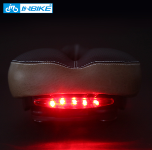 Sillín de Bicicleta INBIKE con Luz Trasera, Cojín de Sillín MTB Ancho, Asiento de Bicicleta de Carretera Resistente a los Golpes, Piezas de Bicicleta, Alfombrilla de Asiento Delantero CN;ZHE - Product Image 4