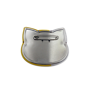 Dễ thương mèo hình dạng tinplate nút Huy hiệu pins - Product Image 5