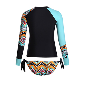 Manches longues Maillots De Bain <span class=keywords><strong>Tankini</strong></span> bloque la lumière directe du soleil femmes deux pièces maillots de bain filles tankinis - Product Image 6