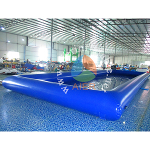 Màu Xanh Khổng Lồ <span class=keywords><strong>Inflatable</strong></span> Vuông Hồ Bơi Nước Thương Mại <span class=keywords><strong>Inflatable</strong></span> Hồ Bơi Để Bán - Product Image 2