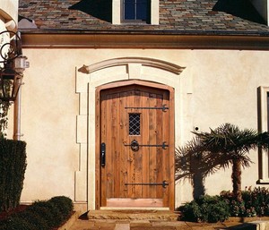 <span class=keywords><strong>Puertas</strong></span> <span class=keywords><strong>de</strong></span> <span class=keywords><strong>Entrada</strong></span> Principales <span class=keywords><strong>de</strong></span> Madera Maciza con Diseño <span class=keywords><strong>de</strong></span> Hierro para Ventanas, <span class=keywords><strong>Puertas</strong></span> Exteriores Rústicas para Hogares - Product Image 2