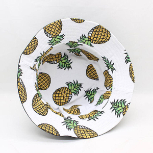 Sombreros de Pescador con Bordado 3D de Frutas de Doble Cara Personalizados de Alta Calidad para Niños, Personalización Divertida al por Mayor en Lona - Product Image 3