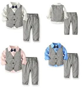 En gros printemps bébé garçon enfants vêtements vêtements mode set porter pour boutique bas prix en thaïlande