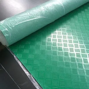 anti slip five bar Checker Rubber Flooring in Roll 4mm rubber floor