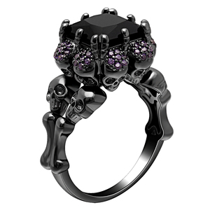 Bague <span class=keywords><strong>de</strong></span> mariage <span class=keywords><strong>de</strong></span> haute qualité, bijoux <span class=keywords><strong>de</strong></span> style punk, nouveaux bijoux pour hommes, bague <span class=keywords><strong>de</strong></span> crâne pour hommes, vente en gros - Product Image 1